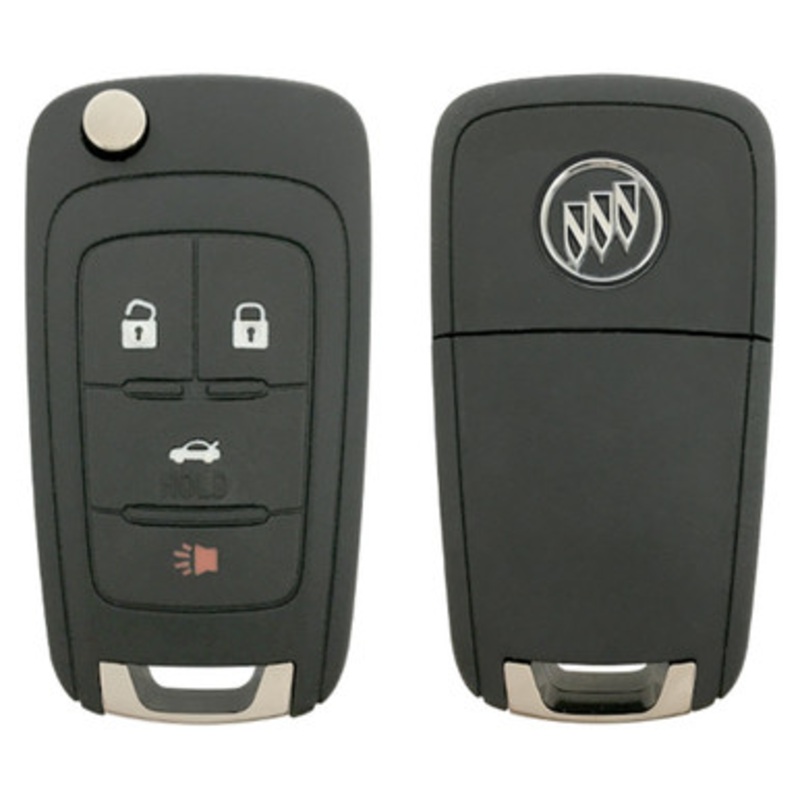 Buick 4 Button Remote Flip Key V2T-01060512 13504205 13500227 (Non-PEPS) – Refurbished A 182230