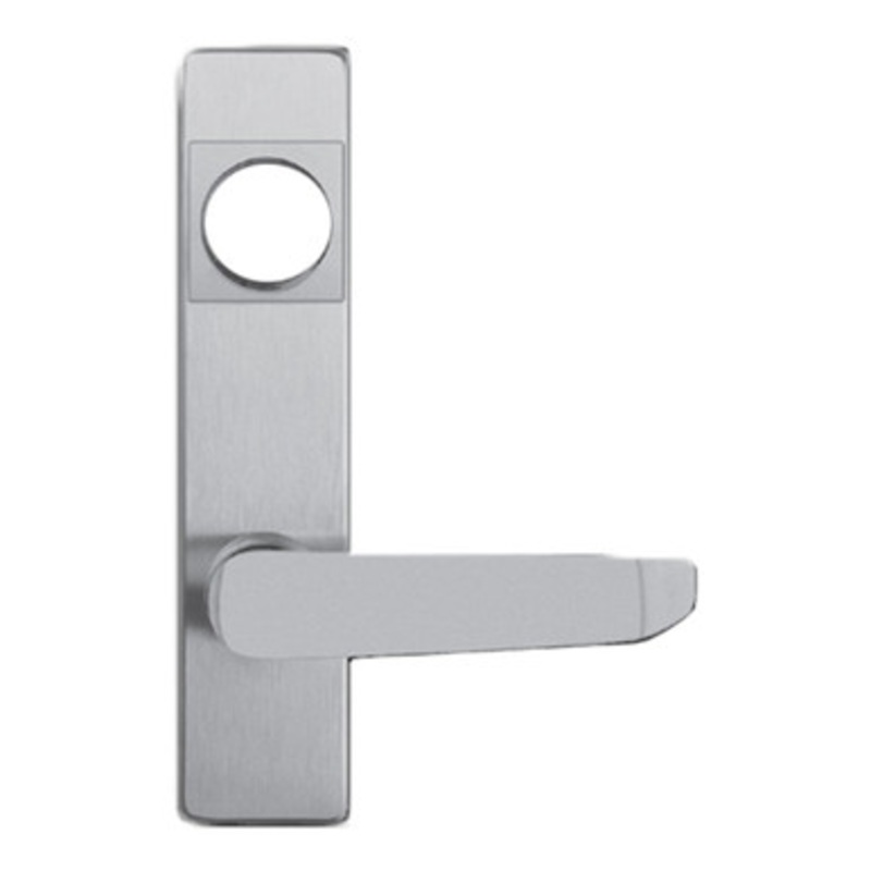 Detex 08BN Rim Exit Trim for V40/V50 Series – Entrance By Lever – 689 Aluminum Painted