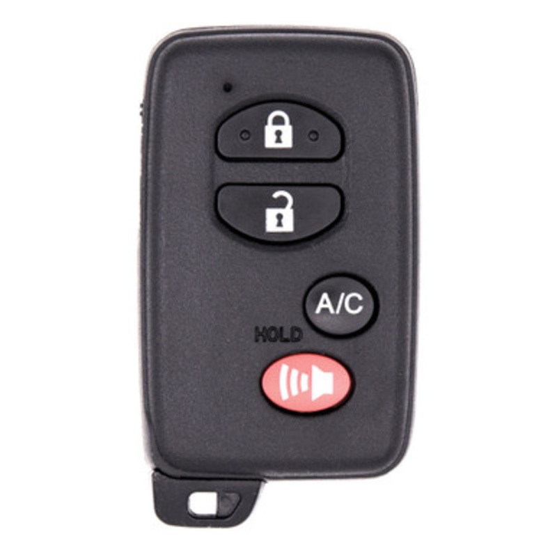 Keyless2Go 4 Button A/C Proximity Remote Smart Key Replacement for Toyota HYQ14AAB (E BOARD 3370) 89904-47420 – 1-PACK