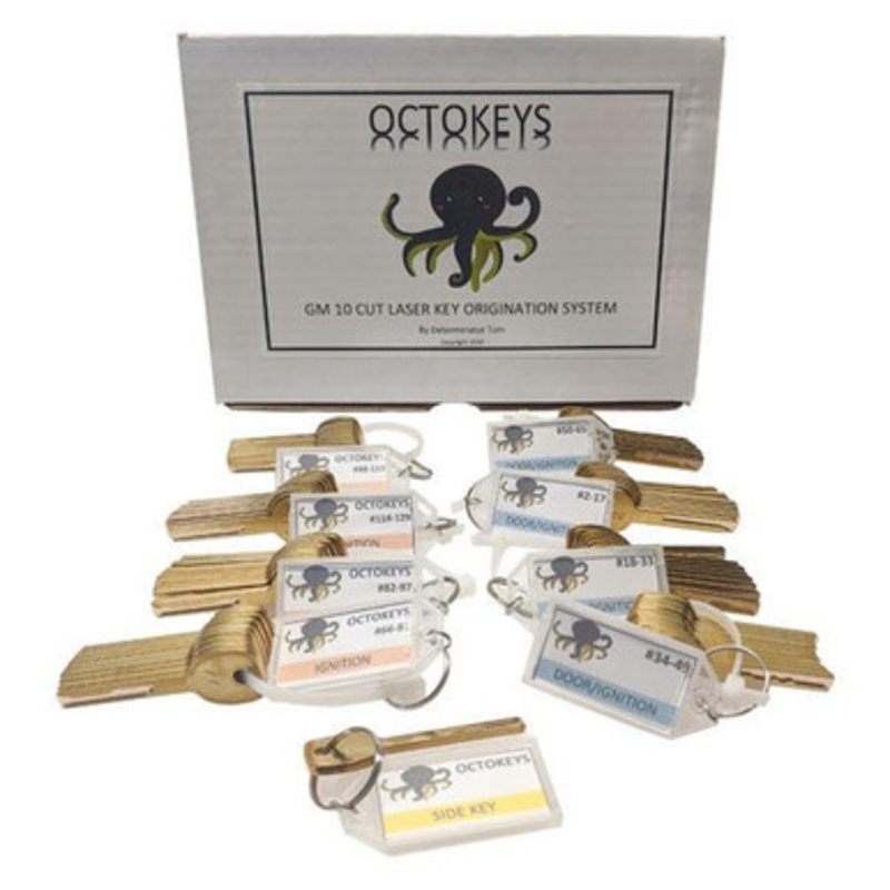 OCTOKEYS GM 10 Cut Laser Key Origination System – Try-out Set of 64 Keys