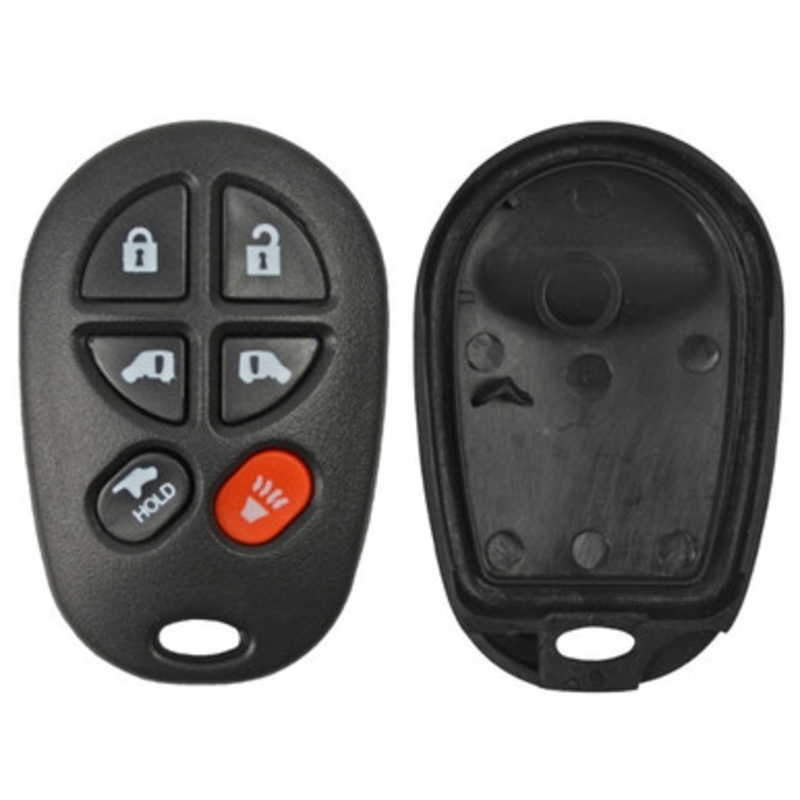 Toyota Sienna 6 Button Remote Replacement Case
