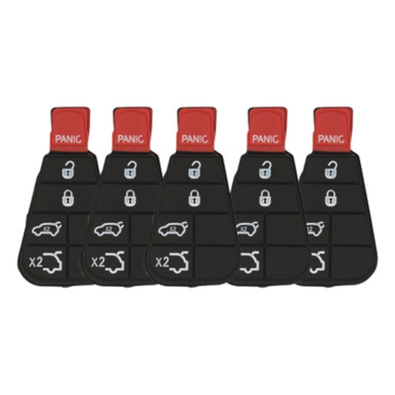 5 Button Replacement Pad for New Style POD Keys Jeep IYZ-C01C PD1PAD10 – 5 PACK