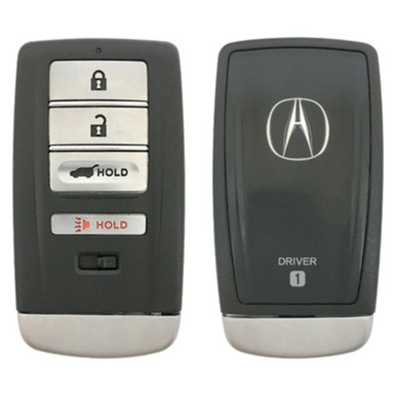 Acura 4 Button Driver 1 Smart Key KR5T21, 72147-TJB-A01, 433 MHz – Refurbished, Grade A
