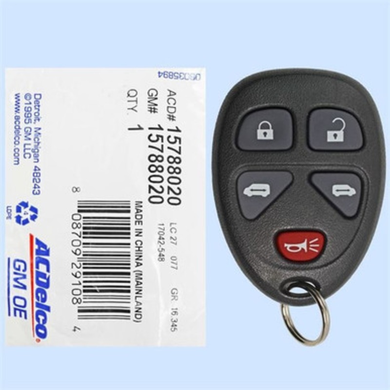 Buick Chevrolet Pontiac 5-Button Remote KOBGT04A 15788020 – New OEM