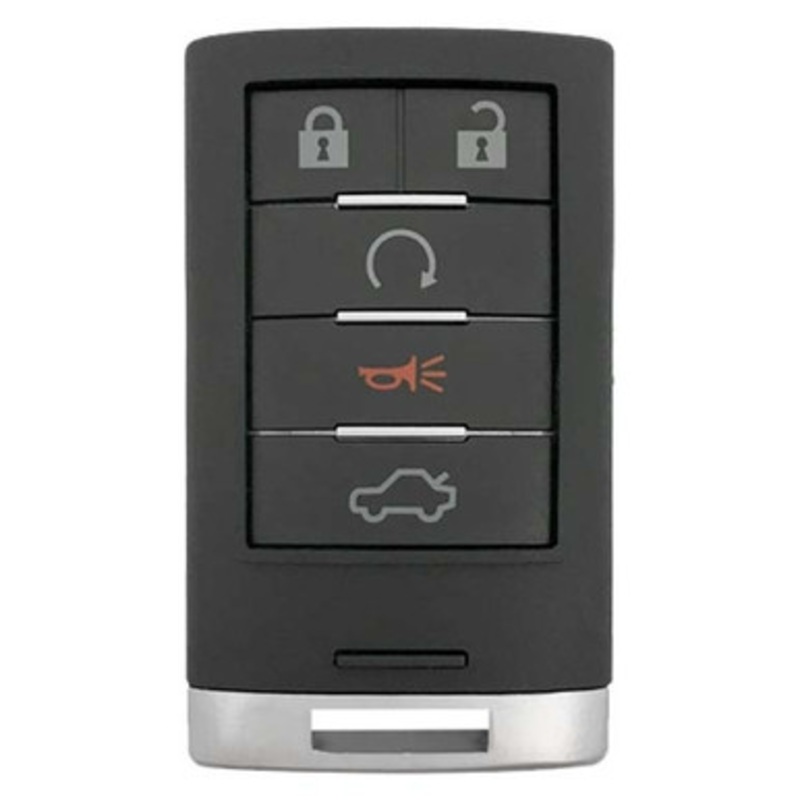 Cadillac 5-Button Smart Key Driver 1 M3N5WY7777A 25943676 315 MHz, Refurbished Recase