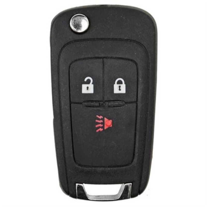 Chevrolet 3 Button Remote Flip Key A2GM3AFUS03, 95233524, 315 MHz – Refurbished, Recase