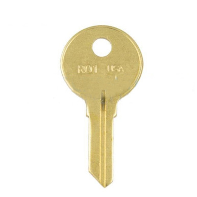 ILCO RO1 1069 National Rockford Cabinet Key Blank – Brass – 50 Pack