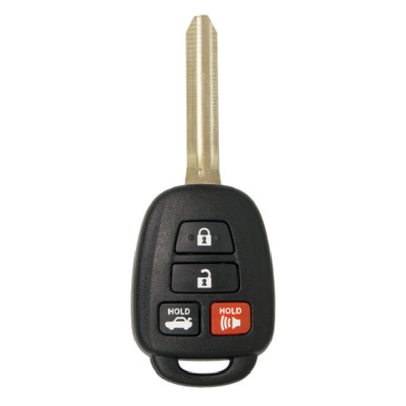Keyless2Go 4 Button Remote Key Replacement for Toyota HYQ12BDM HYQ12BEL – H Chip, TLS-KH4-033-AFB-ZZZZ-001