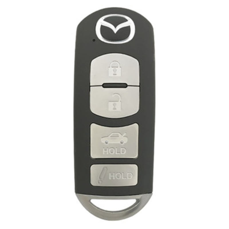 Mazda 4 Button Smart Key WAZSKE13D02, GJY9-67-5DY, 315 MHz – Refurbished, Grade A
