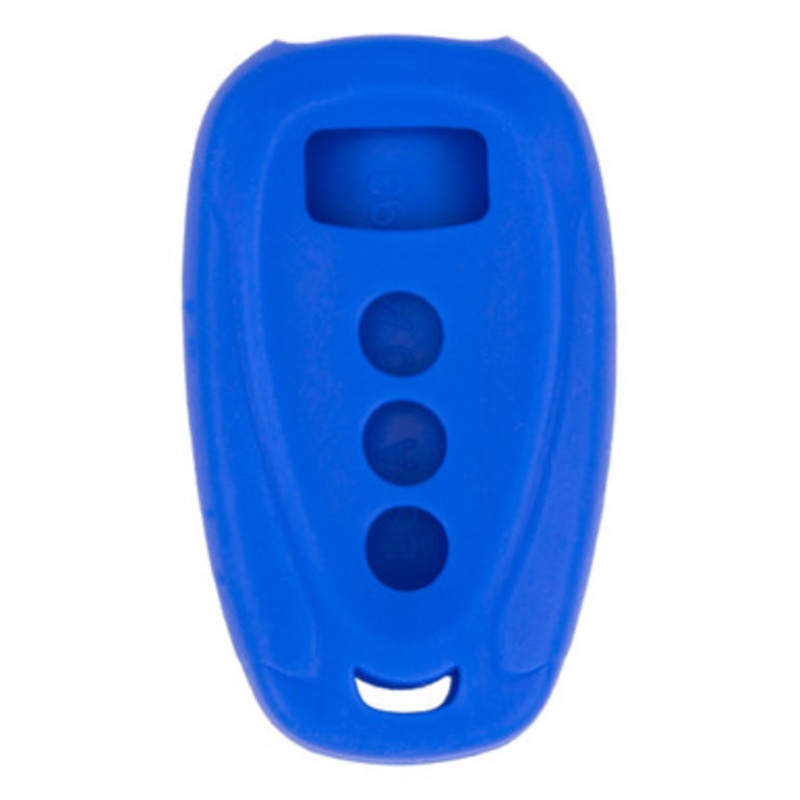 Replacement Silicone Jacket Keyless Remote Cover for GM 4 Button Smart Proximity Keys HYQ4EA HYQ4ES HYQ4AA – Blue