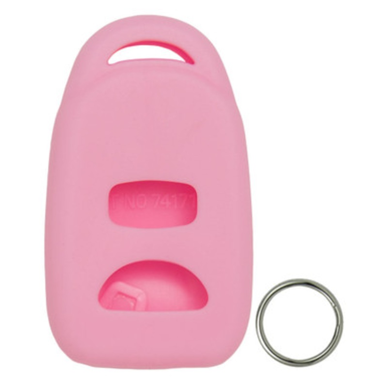 Replacement Silicone Jacket Keyless Remote Cover HYKIK12 for Kia 3 Button Remote FCC ID: PINHA-T036 – Pink