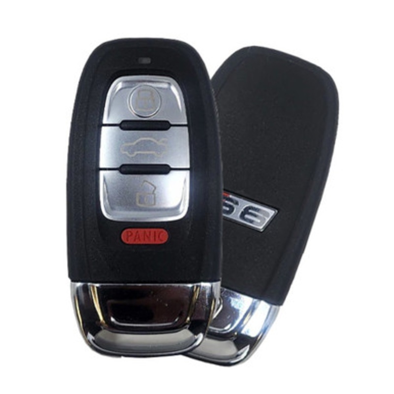 Audi S6 Logo 4 Button Proximity Key IYZFBSB802, 8T0-959-754-DM, 315 MHz – Refurbished, Grade A