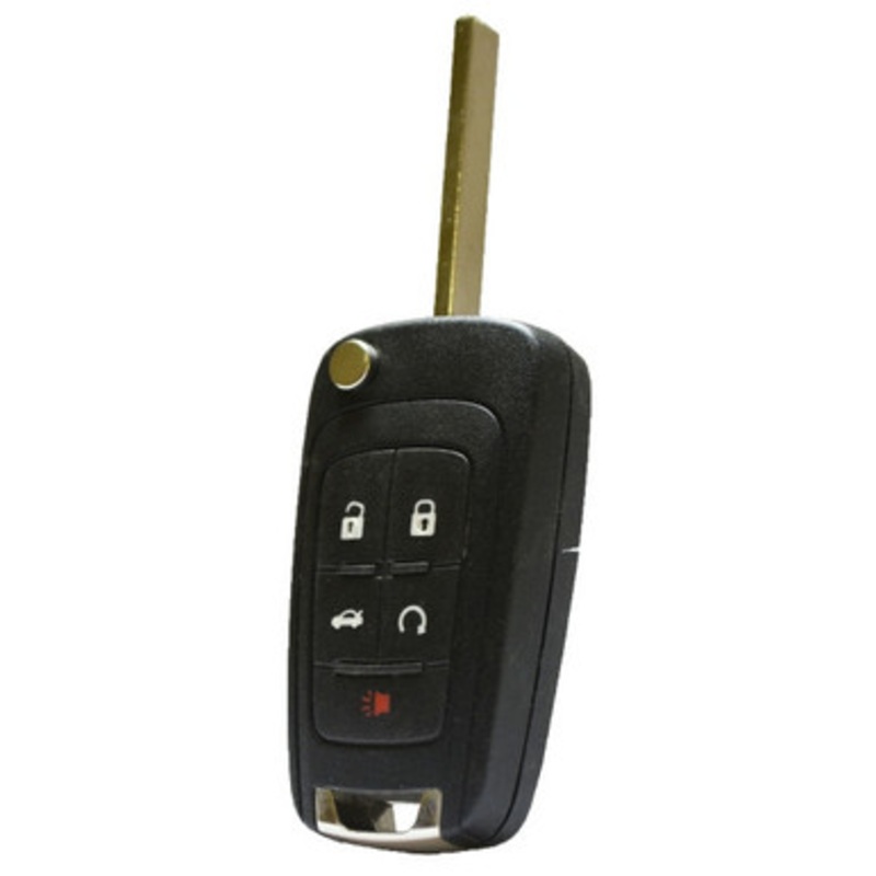 Buick, Chevrolet 5 Button Proximity Flip Key P409MK74946931, OHT05918179, 315 MHz – Refurbished, Recase