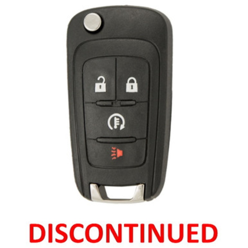 Chevrolet 4 Button Remote Flip Key A2GM3BFUS04, 94543198, 315 MHz – New, OEM