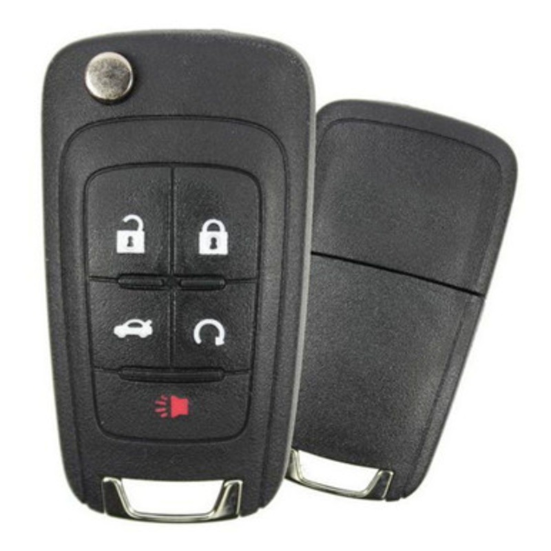 Chevrolet 5 Button Non-Prox Flip Key AVL-B01T2AC, 13574863, 315 MHz – Refurbished, Recase