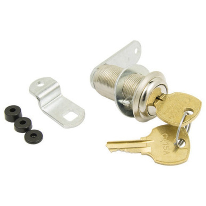 Compx C8075 Disc Tumbler Cam Lock 1-7/16 C415A Keyed Alike, 14A Bright Nickel