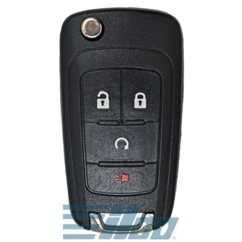 ILCO 4 Button Remote Head Key For GM, KR55WK50073