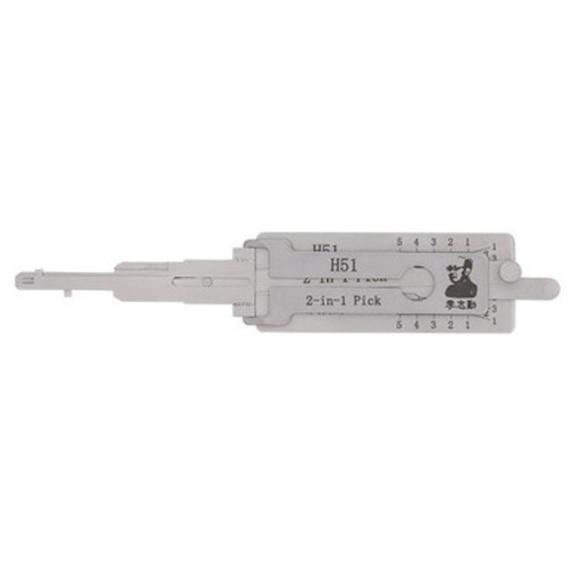 Original Lishi H51/FO6 For Ford 5-Cut 2-in-1 Pick – Ignition – Anti Glare