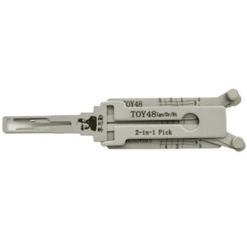 Original Lishi TOY48 Lexus Short TR48 40K Code Series LXP90 2-in-1 Pick Ignition / Door / Trunk – Anti Glare