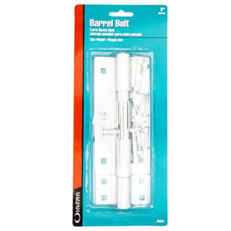 Ultra 06305 Extra Heavy Duty 8 Inch Barrel Bolt  – Zinc Plated