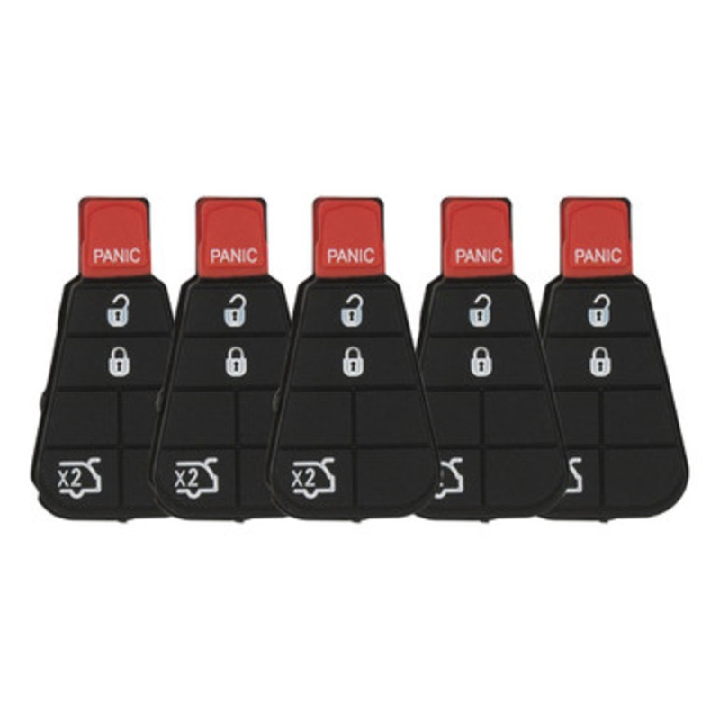 4 Button Replacement Pad for New Style POD Keys Jeep IYZ-C01C – 5 PACK