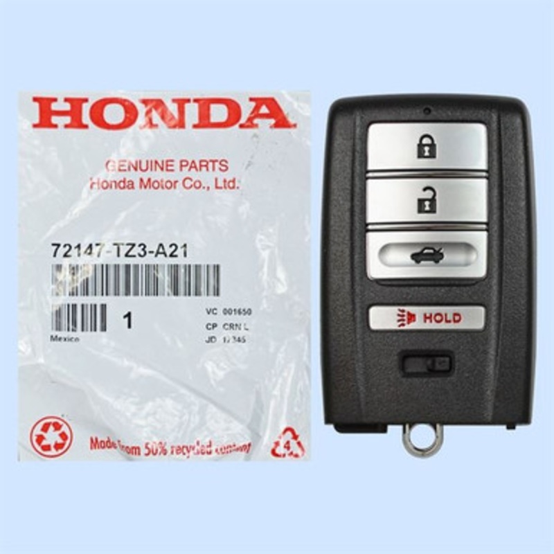 Acura 4 Button Driver 1 Smart Key KR5V21, 72147-TZ3-A22, 433 MHz – New, OEM