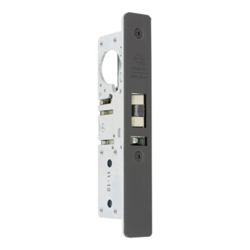 Adams Rite 4510 Standard Deadlatch, Flat Faceplate, 31/32 Backset, LH/RHR, 2-5/8 Strike – Dark Bronze