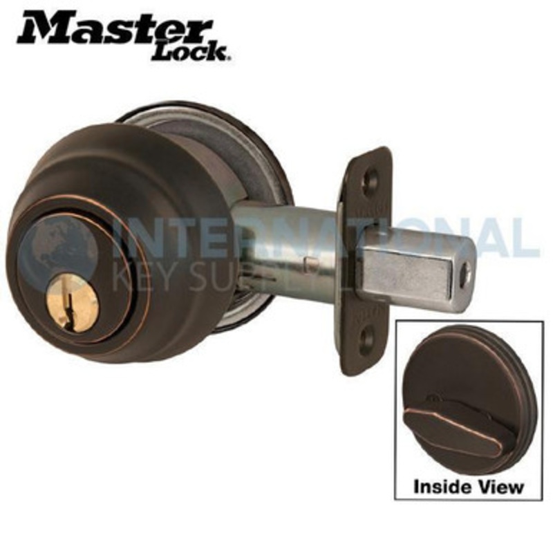 Master Lock DSH0612PKA4 Single Cylinder Deadbolt KW1 – Grade 1 – Aged Bronze