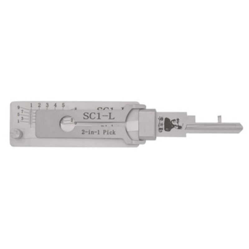 Original Lishi SC1-L 2-in-1 Pick For Left-Hand Door Schlage Locks – Anti-Glare
