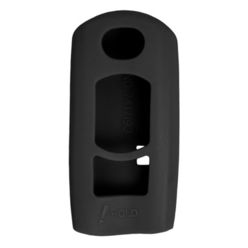 Replacement Silicone Jacket Keyless Remote Cover MZDAM24 for Mazda 4 Button Proximity Smart Key FCC ID: WAZX1T763SKE11 – Black