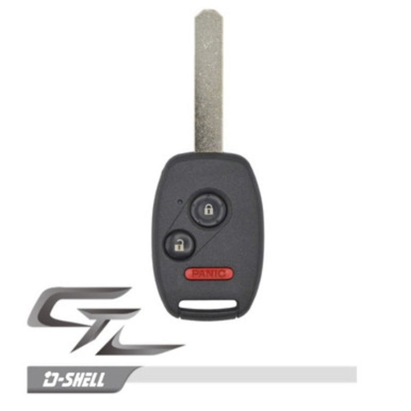 Honda 3 Button Remote Head Key MLBHLIK-1TA, IN DURASHELL – Refurbished, Recase in Durashell