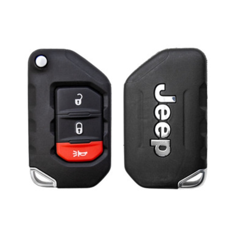 Jeep 3 Button Flip Key OHT1130261, 68416782AA, 433 MHz – Refurbished, Grade A