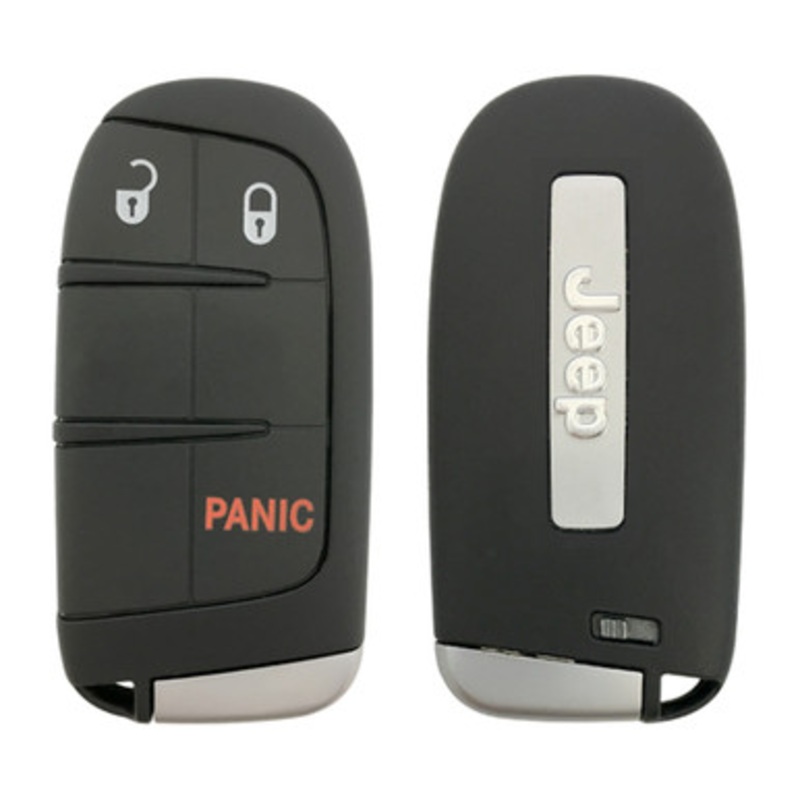 Jeep 3 Button Smart Key M3N-40821302, 68143502AA, 433 MHz – Refurbished, Grade A