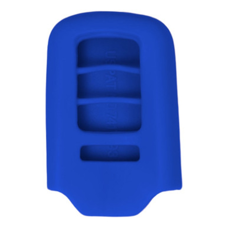 Replacement Silicone Jacket Keyless Remote Cover HNDAD104 for Honda 4 Button Smart Key FCC ID: ACJ932HK1210A / KR5V1X – Blue
