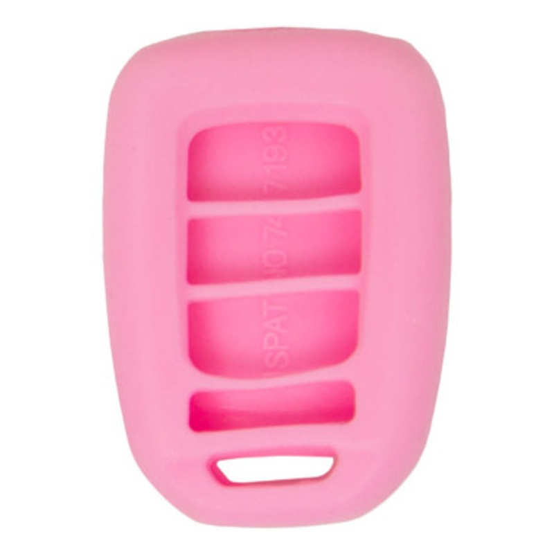 Replacement Silicone Jacket Keyless Remote Cover HNDAD94 for Honda 4 Button Remote Key FCC ID: MLBHLIK6-1T – Pink