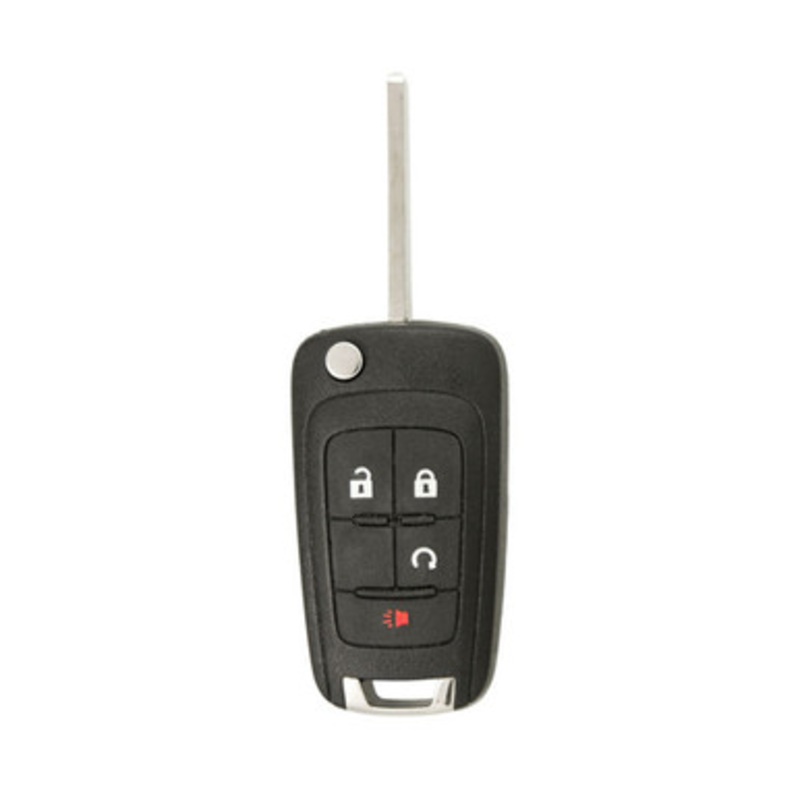 Chevrolet 4 Button Non-PEPS Remote Flip Key OHT01060512, 20873620, 315 MHz – Refurbished, Grade B