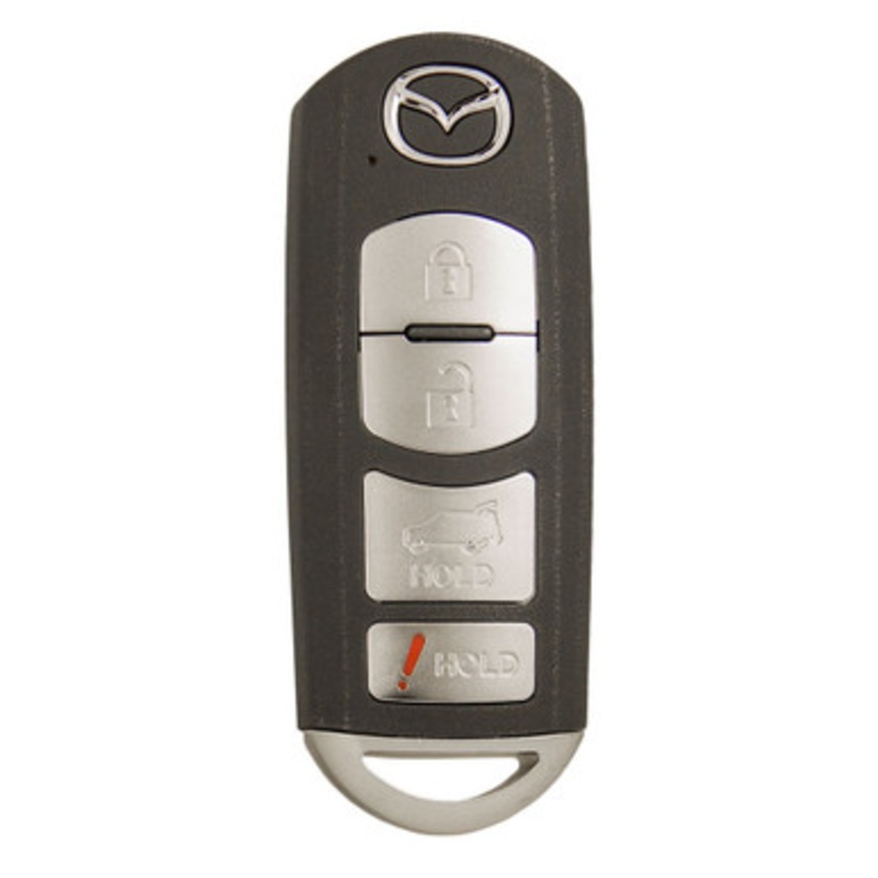Mazda 4 Button Smart Key WAZX1T763SKE11A04, TEY1-67-5RY, 315 MHz – New, OEM