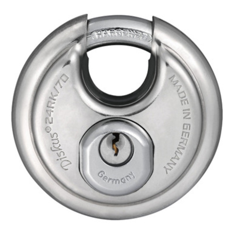 ABUS Diskus Protection Padlock24RK/70 0-bitted 4-pin Loaded Rekeyable