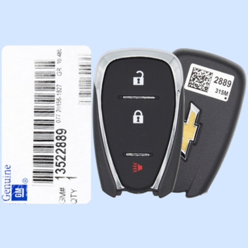 Chevrolet 3-Button Smart Key HYQ4AS 13522889 315 MHz, New OEM