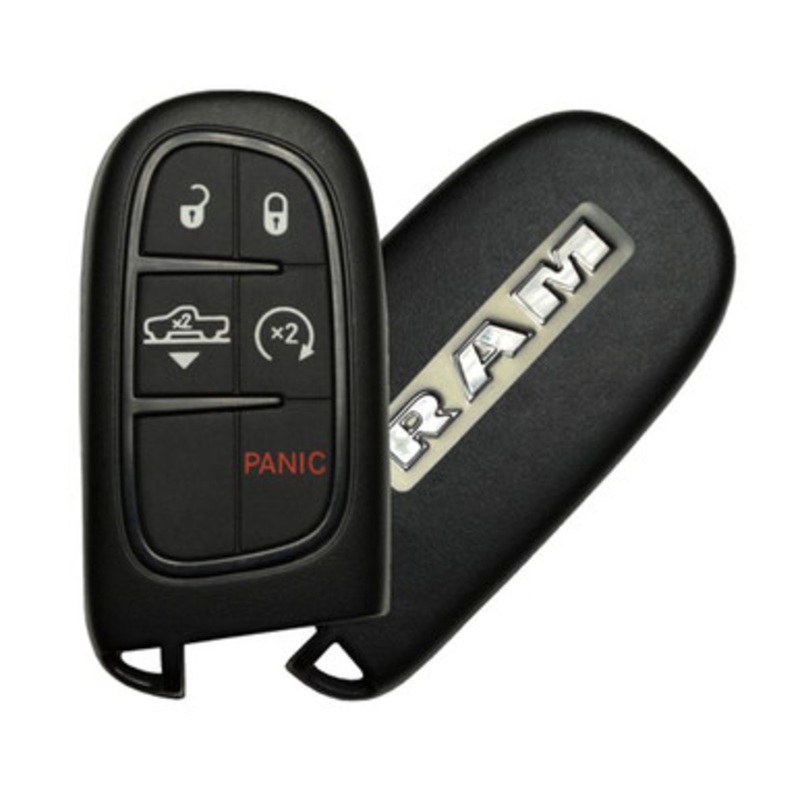 Dodge 5 Button Smart Key GQ4-54T, 68159657AG, 433 MHz – Refurbished, Grade A