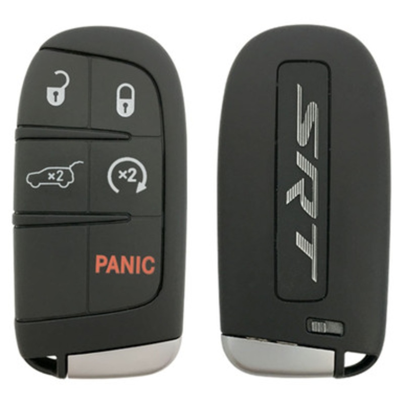 Dodge Jeep 5 Button Smart Key SRT Logo M3N-40821302, 68240167AA, 433 MHz – Refurbished, Grade A