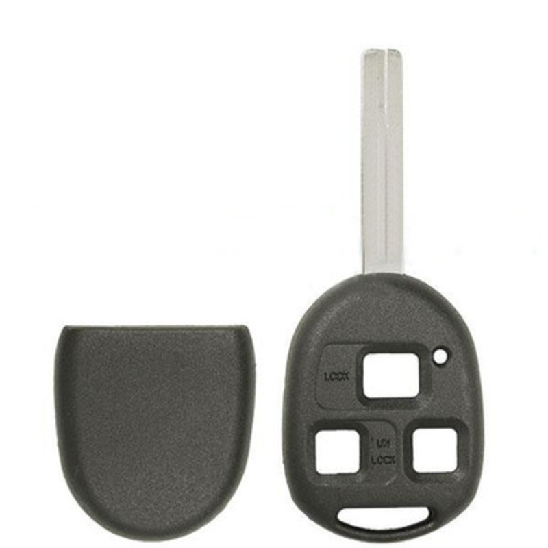 Dura-Shell Rugged 3 Button Remote Key Shell SHORT Blade TOY48 for Lexus by Keyless2Go