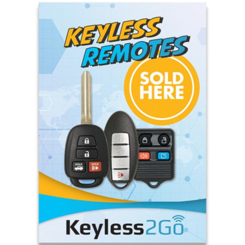 Keyless2Go Promotional Static Window Cling 20 x 30 Inch – Remotes