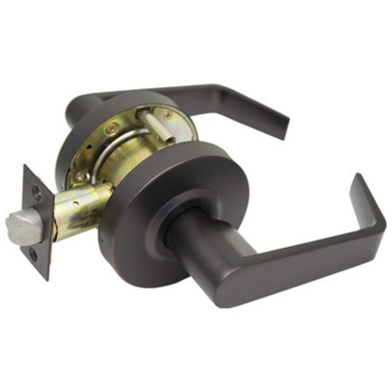 PLS L280FW Grade 2 Door Lever – Storeroom – SC4 – K2 – Oil Rubbed Bronze 10B – 2-3/8 BACKSET
