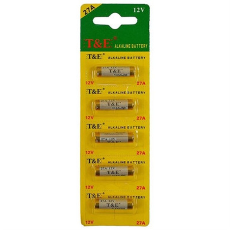 27A Alkaline Battery, 5 Pack