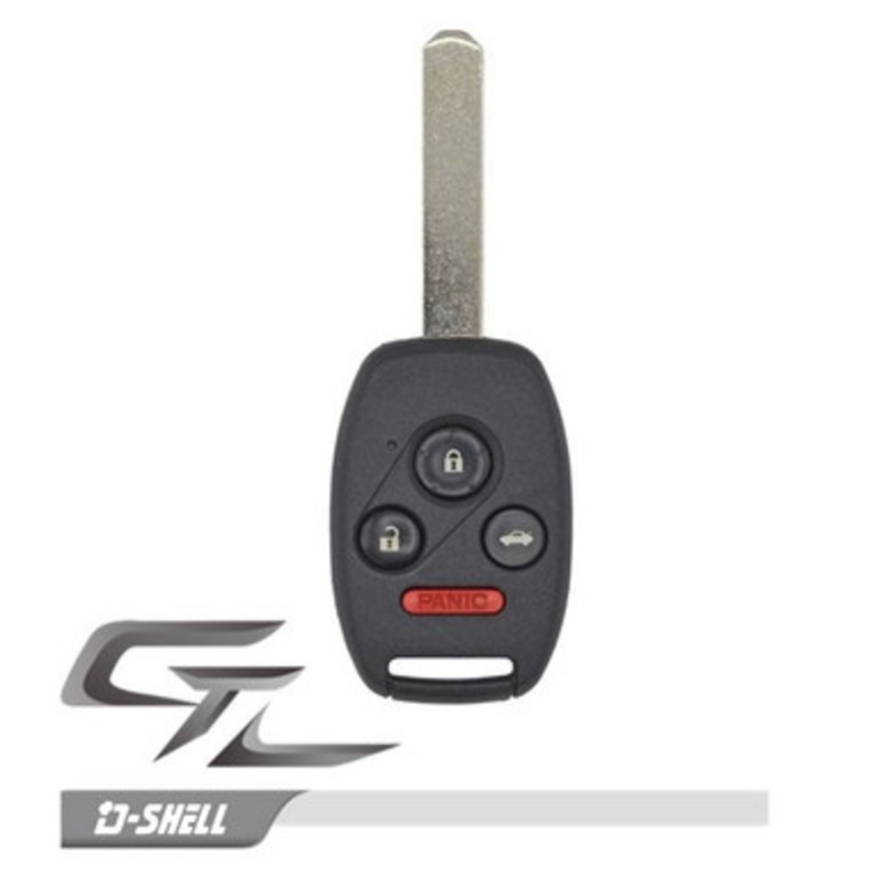 Honda/Acura 4 Button Remote Head Key KR55WK49308, IN DURASHELL – Refurbished, Recase in Durashell 171906