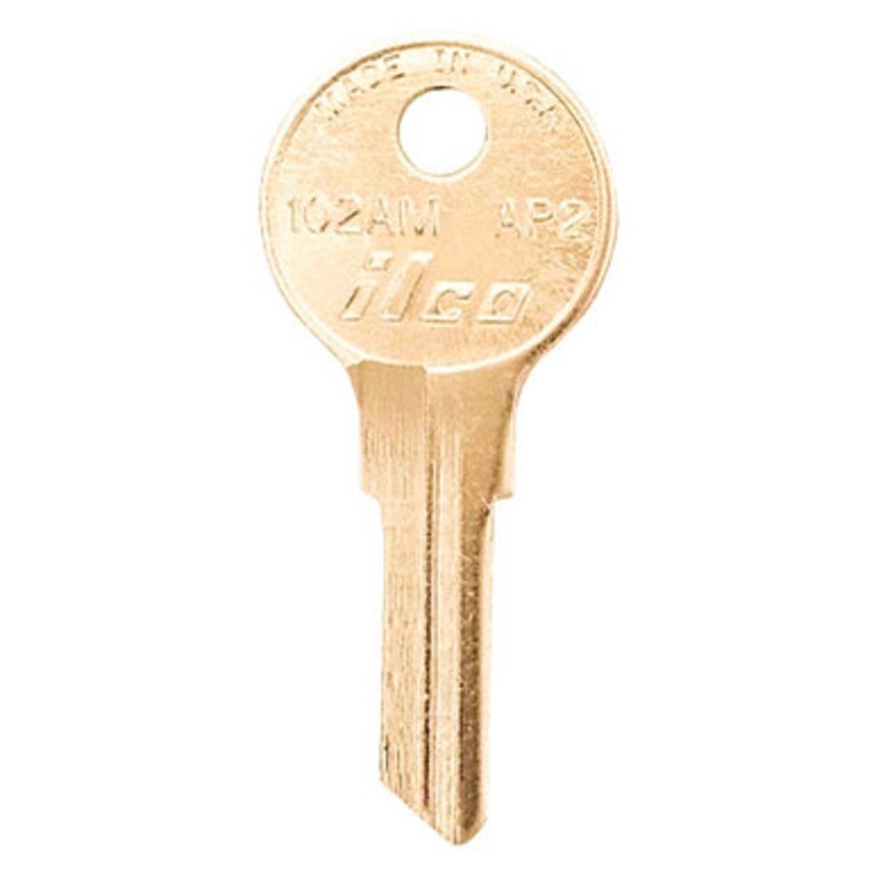 ILCO AP2 AP102 Key Blank for Chicago Locks – Brass – 50 Pack