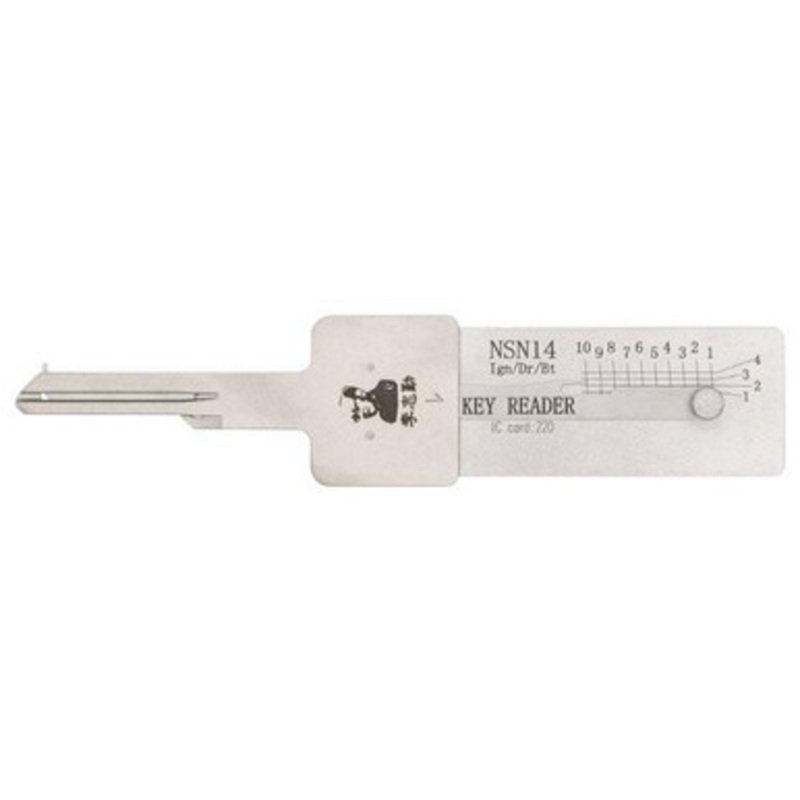Original Lishi Decoder Reader NSN14 DA34 SUB1 X237 – Ignition / Door / Trunk – Anti Glare