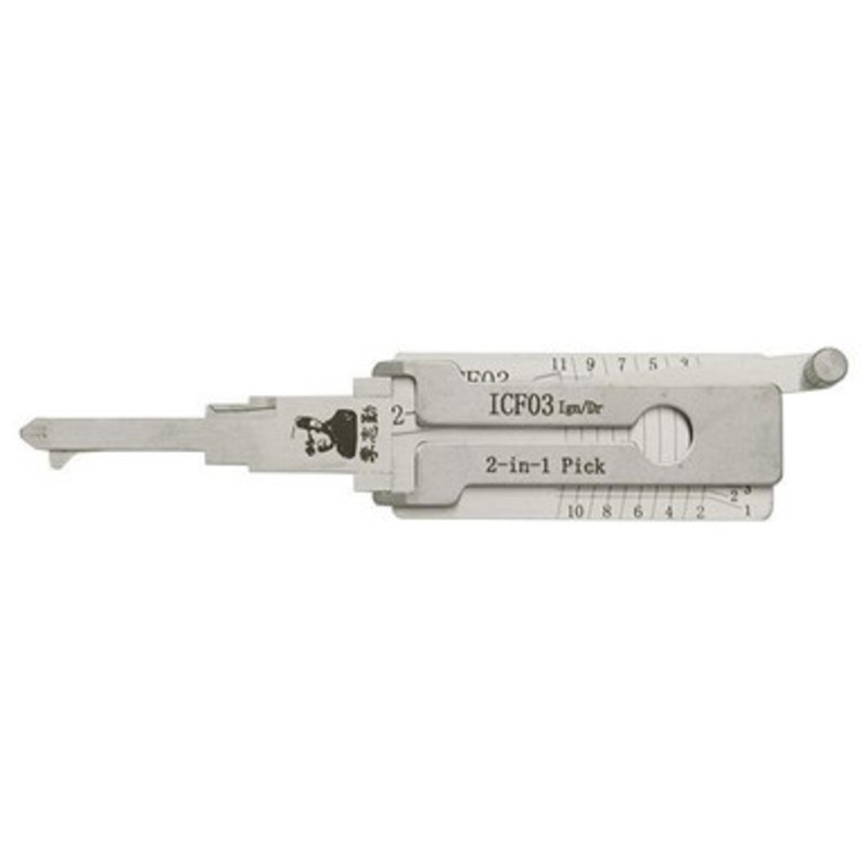 Original Lishi ICF03 For Ford Escape / Mazda Tribute 11 Cut – Ignition/Door – 2-in-1 Pick