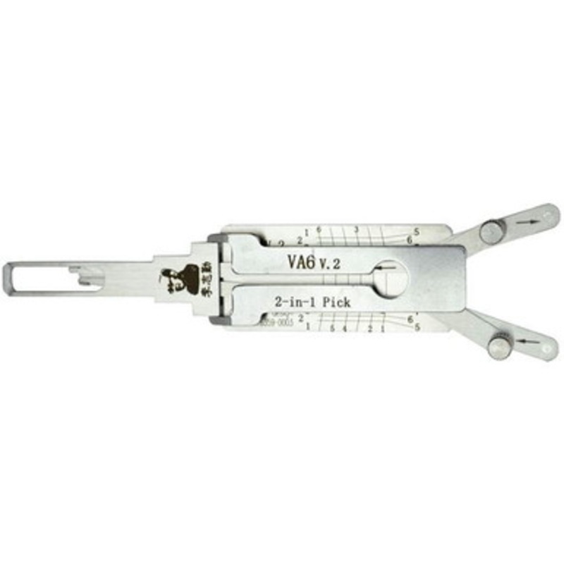 ORIGINAL LISHI – VA6 Peugeot Smart Fortwo 2-In-1 Pick & Decoder – Quad Lifters, Anti-Glare